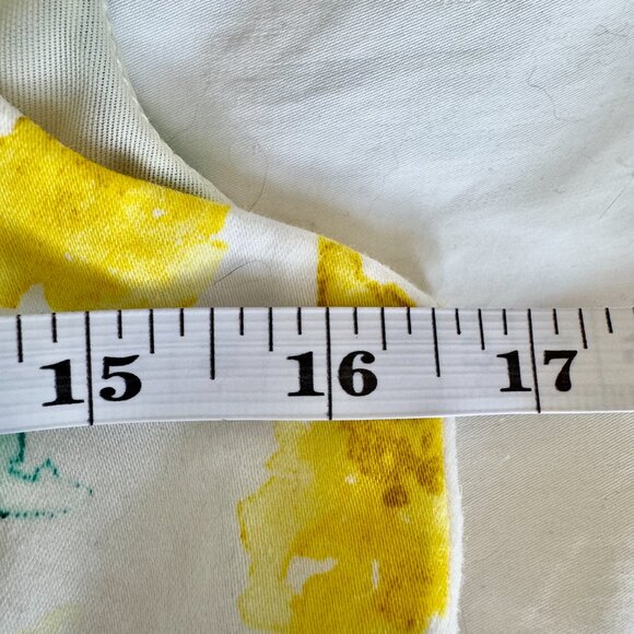 Zara White with Yellow and Turquoise Floral Tea Dress - Picture 11 of 13